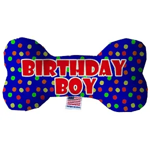 BIrthday Boy Fluffy Dog Bone